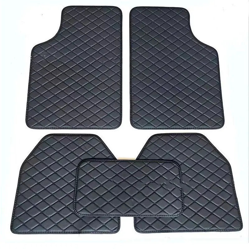 5 pcs Waterproof Leather Car Floor Mats Universal Auto Foot Pad Protector Automobile Interior Carpet Accessories Interior