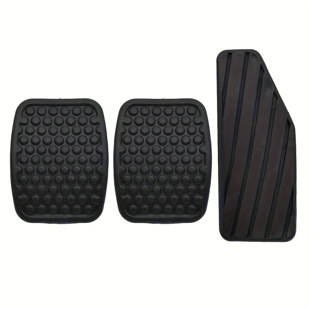 3-Piece Set Car Foot Pedals Anti-Slip Durable Brake And Accelerator Pedal Pads Universal Fit for Vehicles