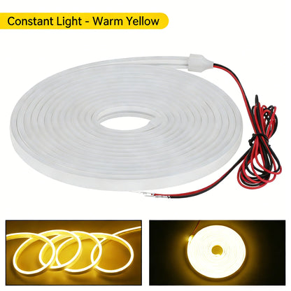 12V Car Trunk LED Strip High-Brightness 2/4M Interior Decoration Wiring Automatic Sensing Tailgate Light Strip Easy Installation