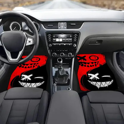 4pcs Car Floor Mats, Polyester Fiber All-season Universal Floor Mats with Anti-slip Base, Easy To Clean Car Interior Accessories