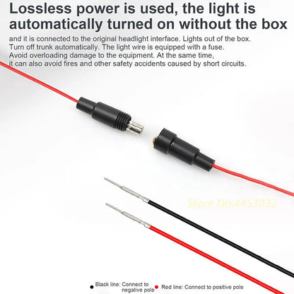 Car Trunk Light Strip For Audi A6 Q5 A4 A8 Q7 A3 Q3 TT R8 A5 S4 S6 Q8 RS4 RS6 LED Interior Atmosphere Light 12V 4M