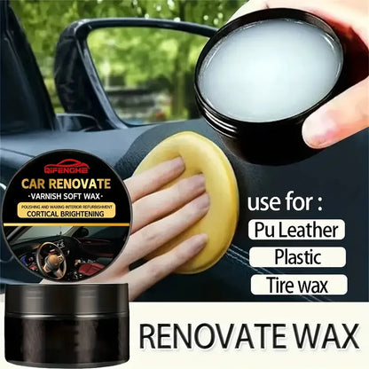 Car Dashboard Repair Wax, Anti-Aging and Whitening, Tire Gloss Wax, Leather Sofa Seat Care, Car Interior Maintenance