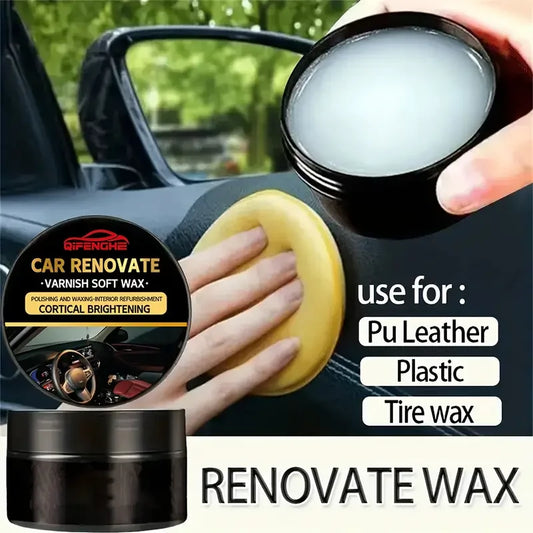 Car Dashboard Repair Wax, Anti-Aging and Whitening, Tire Gloss Wax, Leather Sofa Seat Care, Car Interior Maintenance