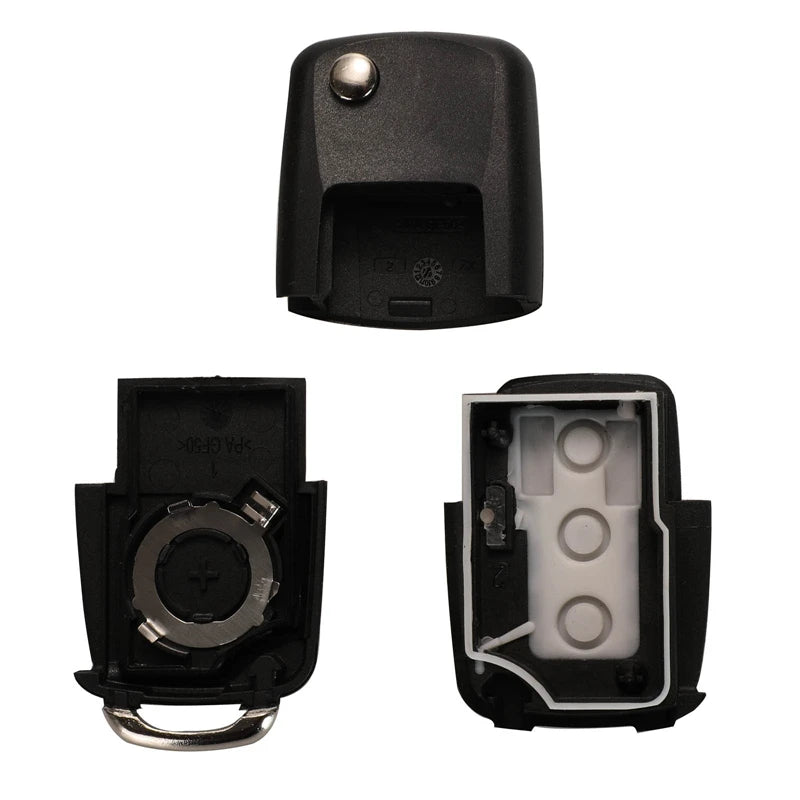 jingyuqin 3 Buttons Remote Car Key Flip Folding Key Shell Case For Volkswagen Vw Jetta Golf Passat Beetle Skoda Seat Polo B5