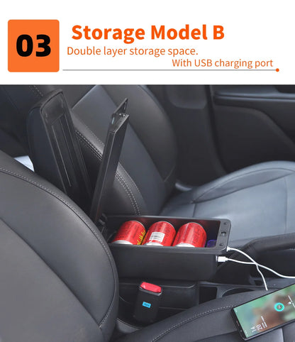 For Renault Clio 4 Armrest For Renault Captur Clio 3 III IV Car Armrest Box Accessorie Storage Parts Dedicated Interior Retrofit