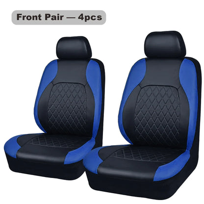PU Leather Car Seat Cover - Universal, Waterproof, for Sedan, SUV, Pickup Truck, All Seasons