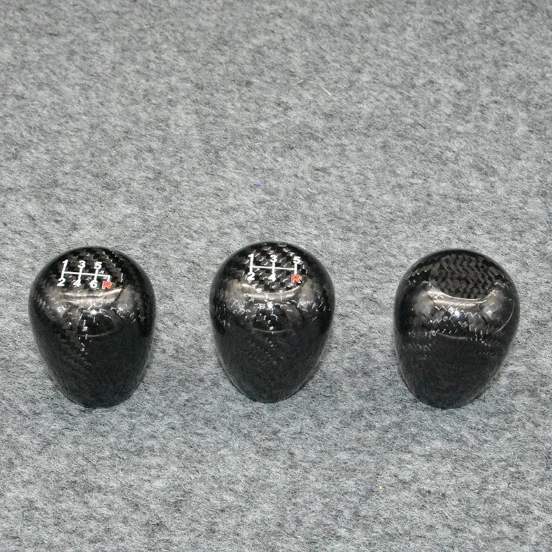 Racing Real Carbon Fiber Gear Shift Knob Knob 5th 6th Speed Handle Knob with For Converting Automatic Gear Into Manual Gear