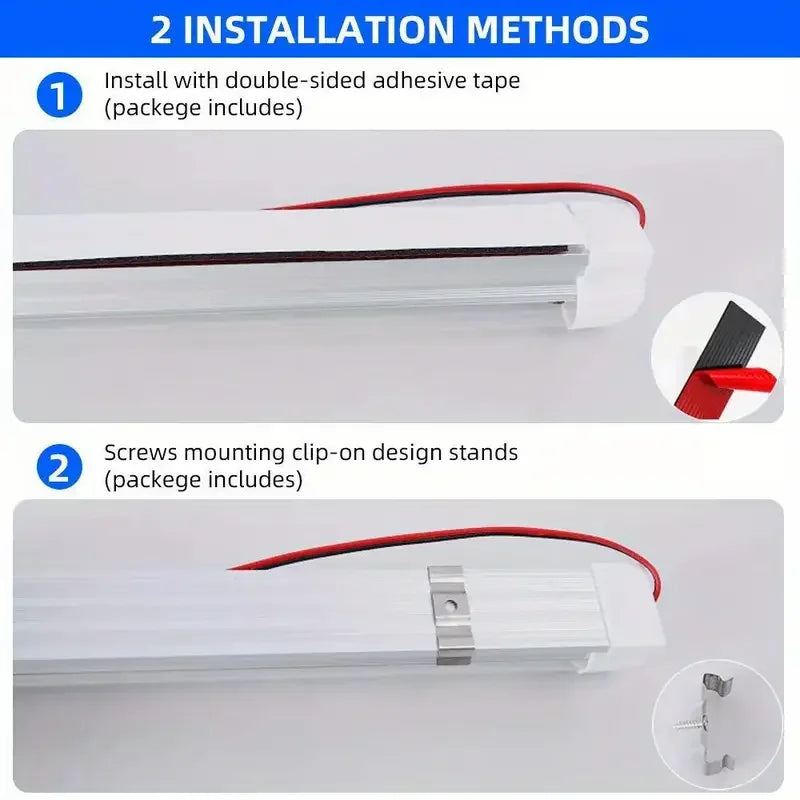 108LED Car Interior Led Light Bar With ON/OFF Switch 12V 24V Trunk Lamp For Lorry Truck Camper Boat RV Car Interior Dome Light