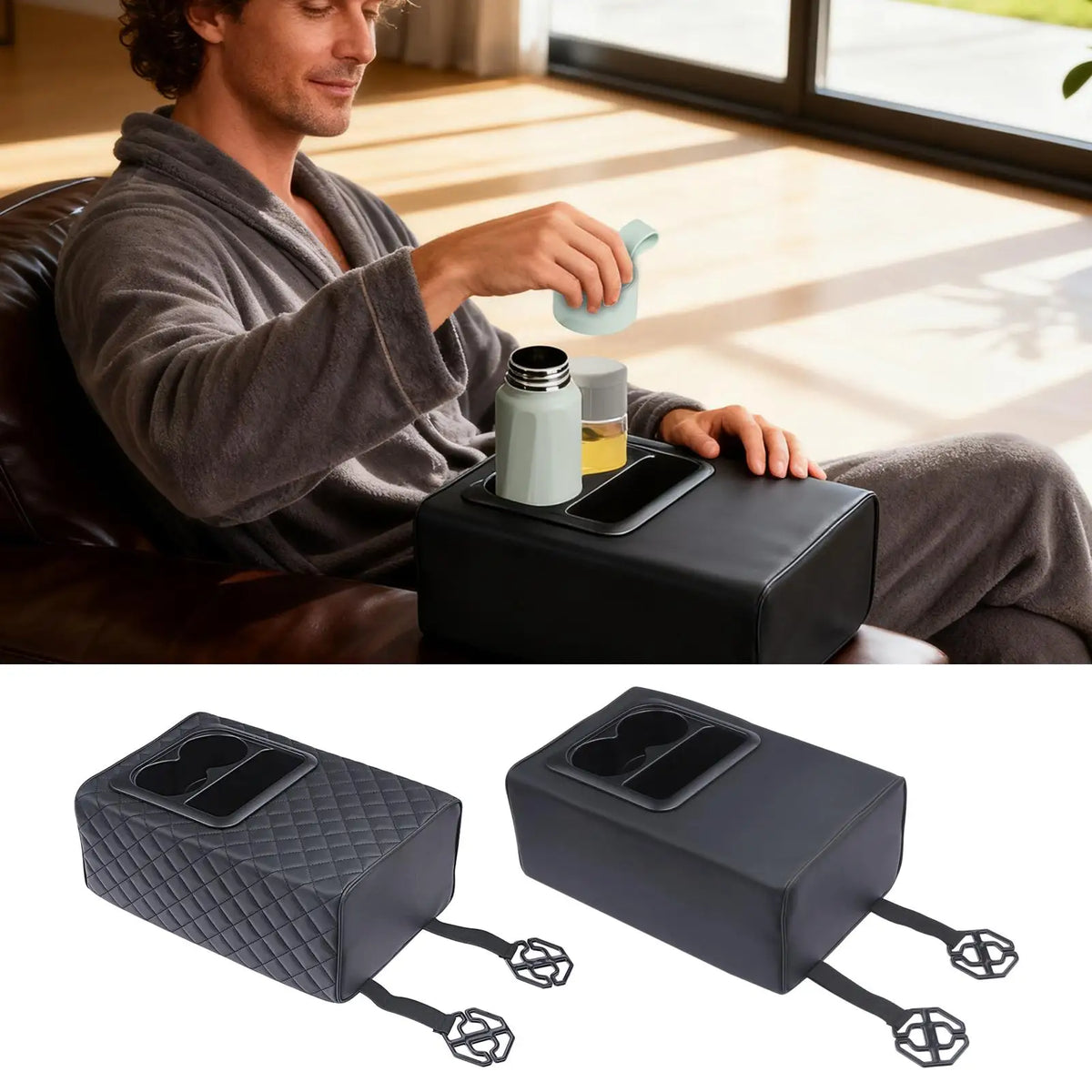 NEW Center Console Organizer Universal Rear Storage Box Car Armrest Box for Truck SUV Road Trip Travel Long Drive Family Trip