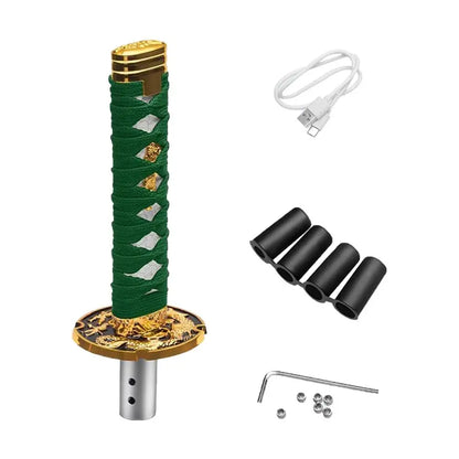 Katana Samurai Sword Shift Knob Shifter With Adapters Manual Transmission Gear Shift knob Warrior Sword Shift Knob Adapter 15mm