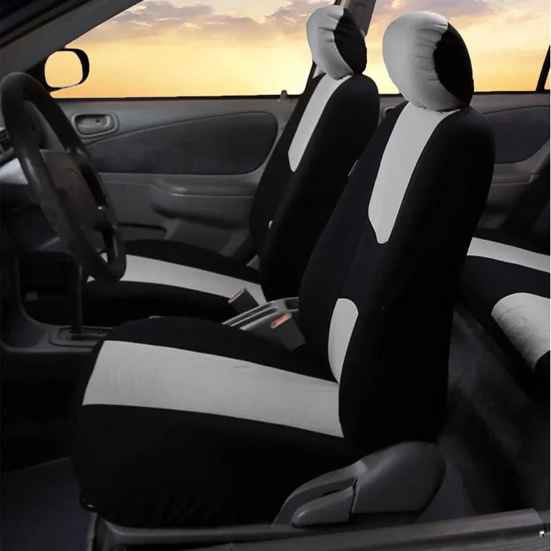 AUTOYOUTH Automobiles Seat Covers Full Car Seat Cover Universal Fit Interior Accessories Protector Color Gray Car-Styling