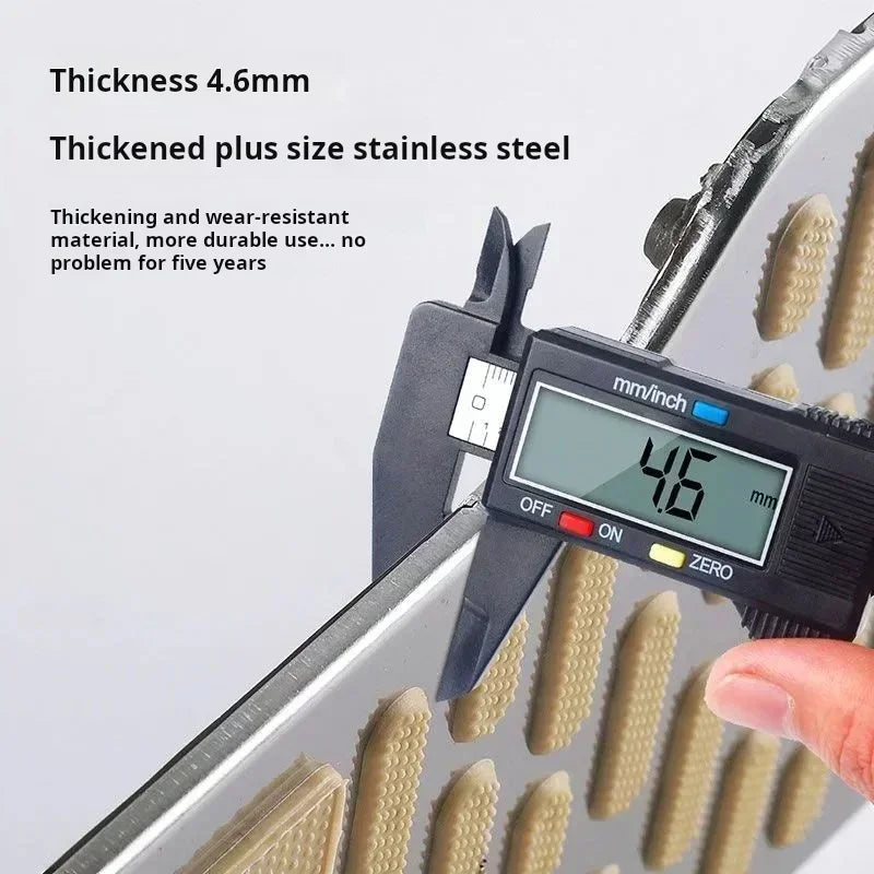 Stainless steel car wear-resistant pedals, thickened foot pedals, driver's cab metal foot pads for anti slip protection tool