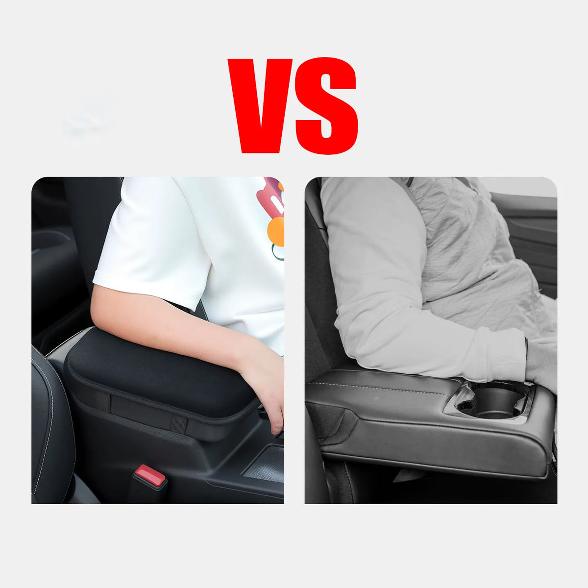 Car Armrest Cushion Booster Pad, Soft Heightening Support, Comfortable Universal Console Armrest Cover