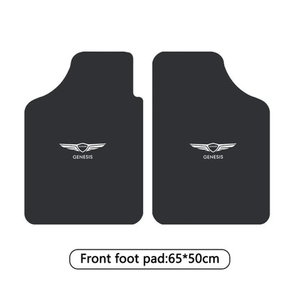 Car Floor Mat Front & Rear Automotive Carpet Floor Mats Universal For Genesis G80 GV70 GV80 GV60 G70 Essentia Neolun G90 GV90﻿﻿