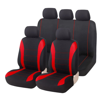 Universal Full Set Car Seat Covers Polyester & Jacquard Fabric, Airbag Compatible, Universal for Most Cars, SUVs, and Trucks