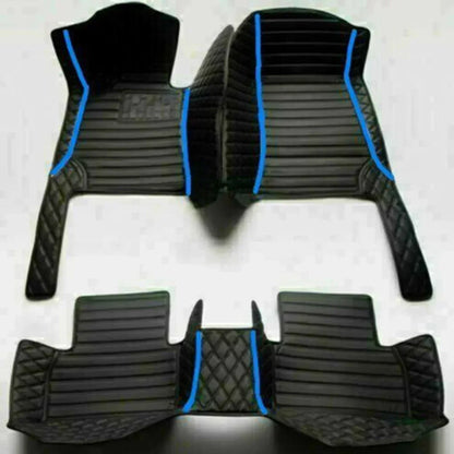 Leather Car Floor Mats For Volkswagen Tiguan 2024 2025 2026 All Weather Waterproof Car Floor Mats