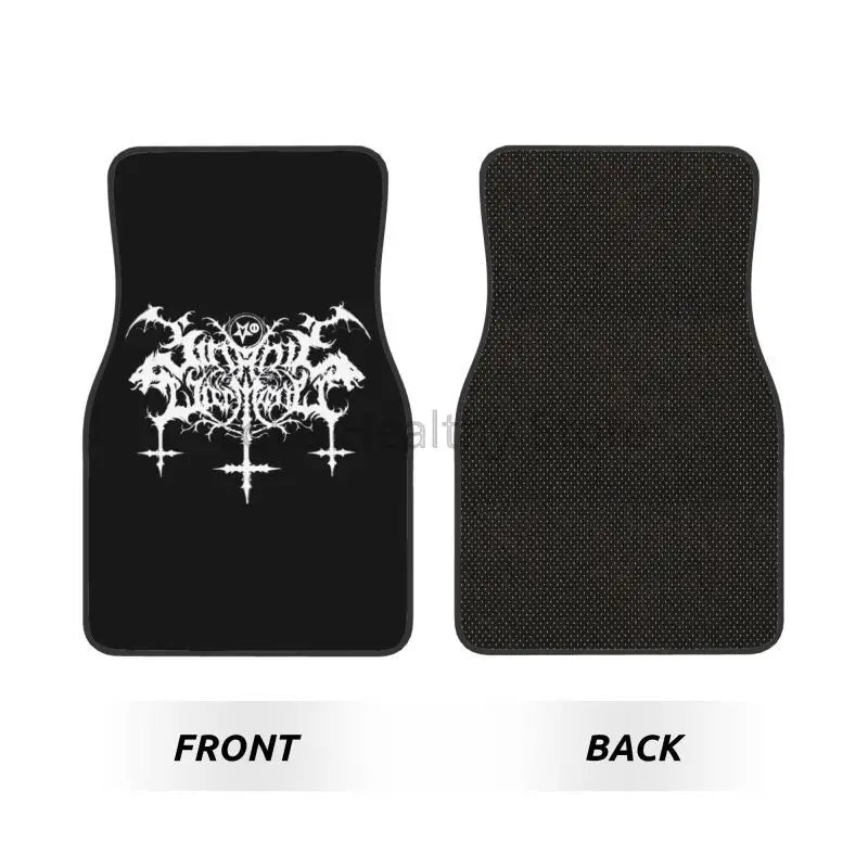 Gothic Car Floor Mats Non-Slip Carpets Rugs Auto Mat Accessories Decor Front & Rear Car Foot Mats Set of 4 Pieces