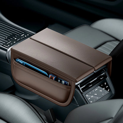 Car Armrest Cover  Auto Center Console Cover Universal Automobile Accessories Protector  Arm Rest Cushion Mat PU leather