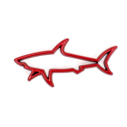 Car Styling 3D Metal Sticker Fish Shark Emblem Badge Decals Automobile Motorcycle Fuel Cap Decoration Logo Car Accessories