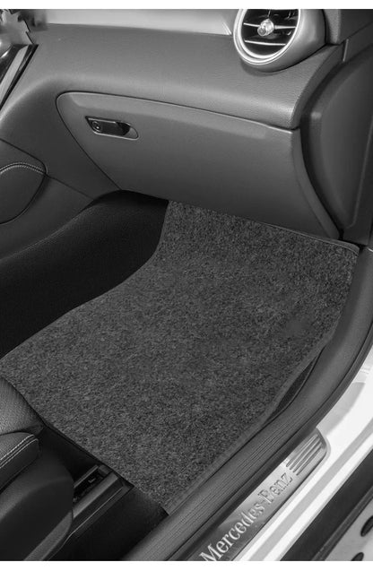 PVC Plush Car Floor Mats Non-Slip Wear-Resistant Easy-Clean Car Carpet Velcro Backed Car Floor Mats Suitable For All Seasons