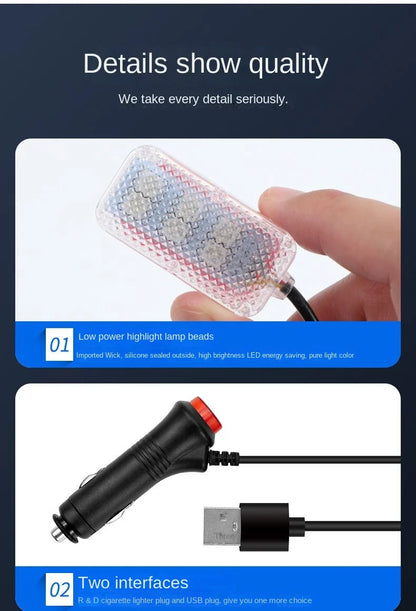 New Neon LED Car Interior Ambient Foot Strip Light Kit Accessories Backlight Remote App Music Control Auto RGB Decorative Lamps