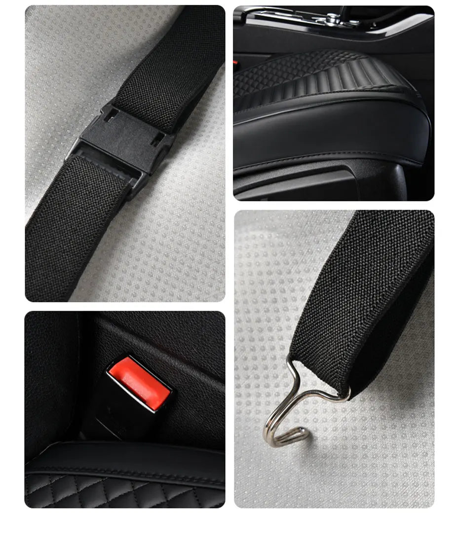 AUTOMECHANIST Nappa Leather Car Seat Cover Universal Front Seat Covers Mat Breathable Seat Cover Protector Cushion Accessories