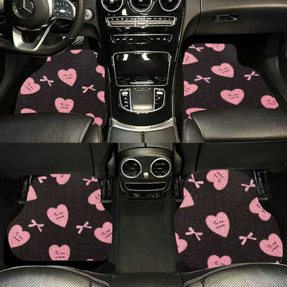 Universal Car Floor Mats Cute Women Driver Side Auto Foot Pad Non Slip Durable Carpet