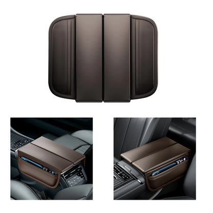Car Armrest Cover  Auto Center Console Cover Universal Automobile Accessories Protector  Arm Rest Cushion Mat PU leather