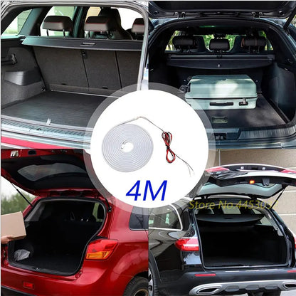 Car Trunk Light Strip For Audi A6 Q5 A4 A8 Q7 A3 Q3 TT R8 A5 S4 S6 Q8 RS4 RS6 LED Interior Atmosphere Light 12V 4M