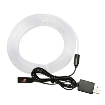 RGB Car Interior LED Light Strip Ambient Neon Invisible Light USB Fiber Optic Atmosphere Lamp Support Control Colorful