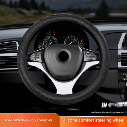 Steering Wheel Cover Protects the Car 2025 New Four Seasons Universal Silicone Advanced Ultra-Thin Non-Slip