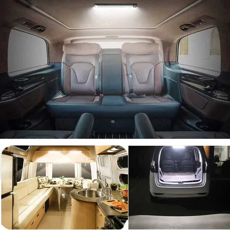 108LED Car Interior Led Light Bar With ON/OFF Switch 12V 24V Trunk Lamp For Lorry Truck Camper Boat RV Car Interior Dome Light