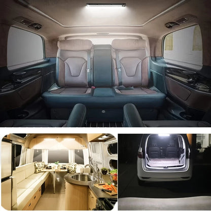 108LED Car Interior Led Light Bar With ON/OFF Switch 12V 24V Trunk Lamp For Lorry Truck Camper Boat RV Car Interior Dome Light
