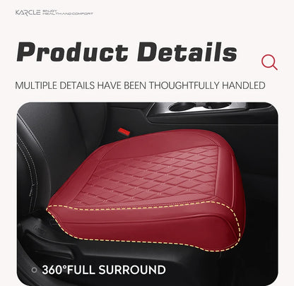 Karcle Nappa Leather Car Seat Cover Surround Bottom Car Seat Cover Full Set Durable Car Seat Protection Cushion Car Accessories