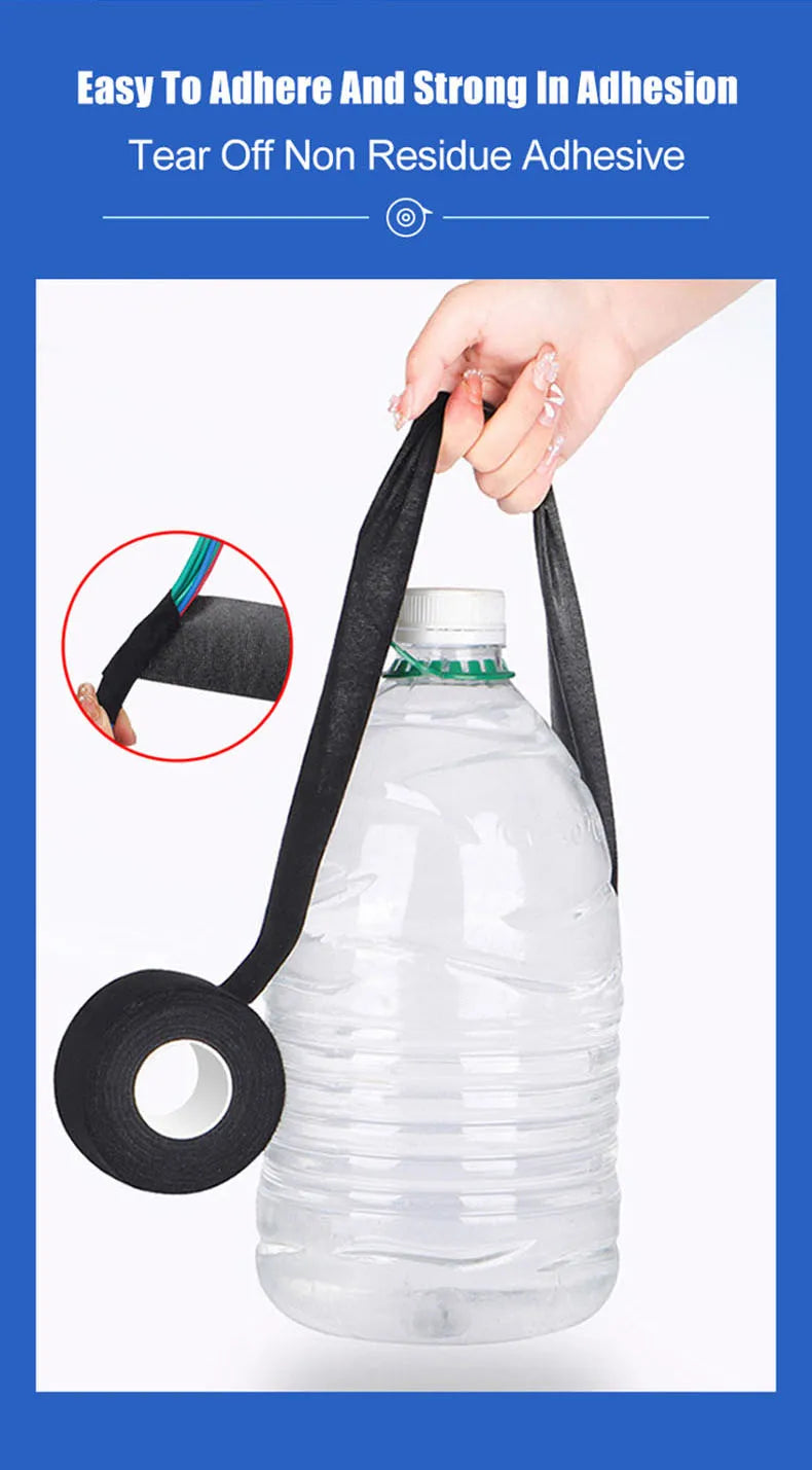 Automotive Wiring Harness Adhesive Tape Noise Reduction Heat Resistance Flame Retardant Electrical Protective Cloth Tape