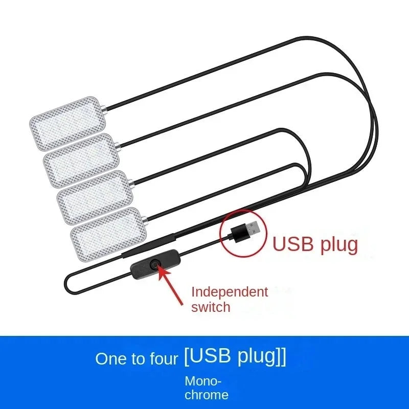 New Neon LED Car Interior Ambient Foot Strip Light Kit Accessories Backlight Remote App Music Control Auto RGB Decorative Lamps