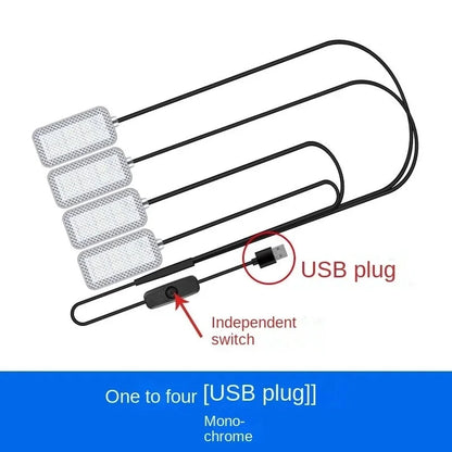 New Neon LED Car Interior Ambient Foot Strip Light Kit Accessories Backlight Remote App Music Control Auto RGB Decorative Lamps