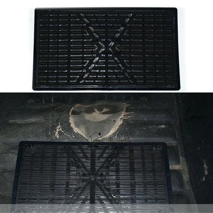 Universal Car Carpet Plate Floor Pad Heel Foot Mat Pedal Patch Cover Black PVC Waterproof Anti-Skid Pad Automobile Accessories