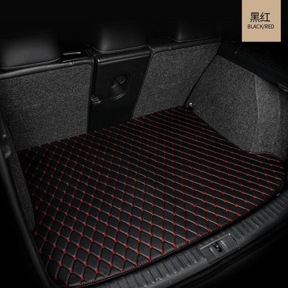 Car Mats Floor For Peugeot 5008 P87 2017~2023 7seat Luxury Leather Mat Car Floor Mats Universal Waterproof Cocho Car Accessories