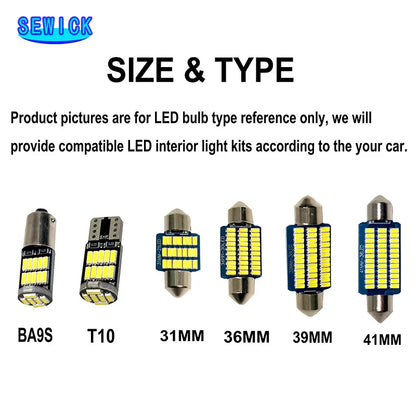 Interior LED Light For KIA Niro Stonic Cerato K3 Seltos Carnival Sedona Rondo Picanto Borrego Mohave Carens Cadenza K7 Car Bulbs
