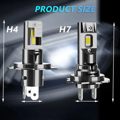 Lâmpada LED H7/H4 Canbus Super Brilhante - Sem Fio