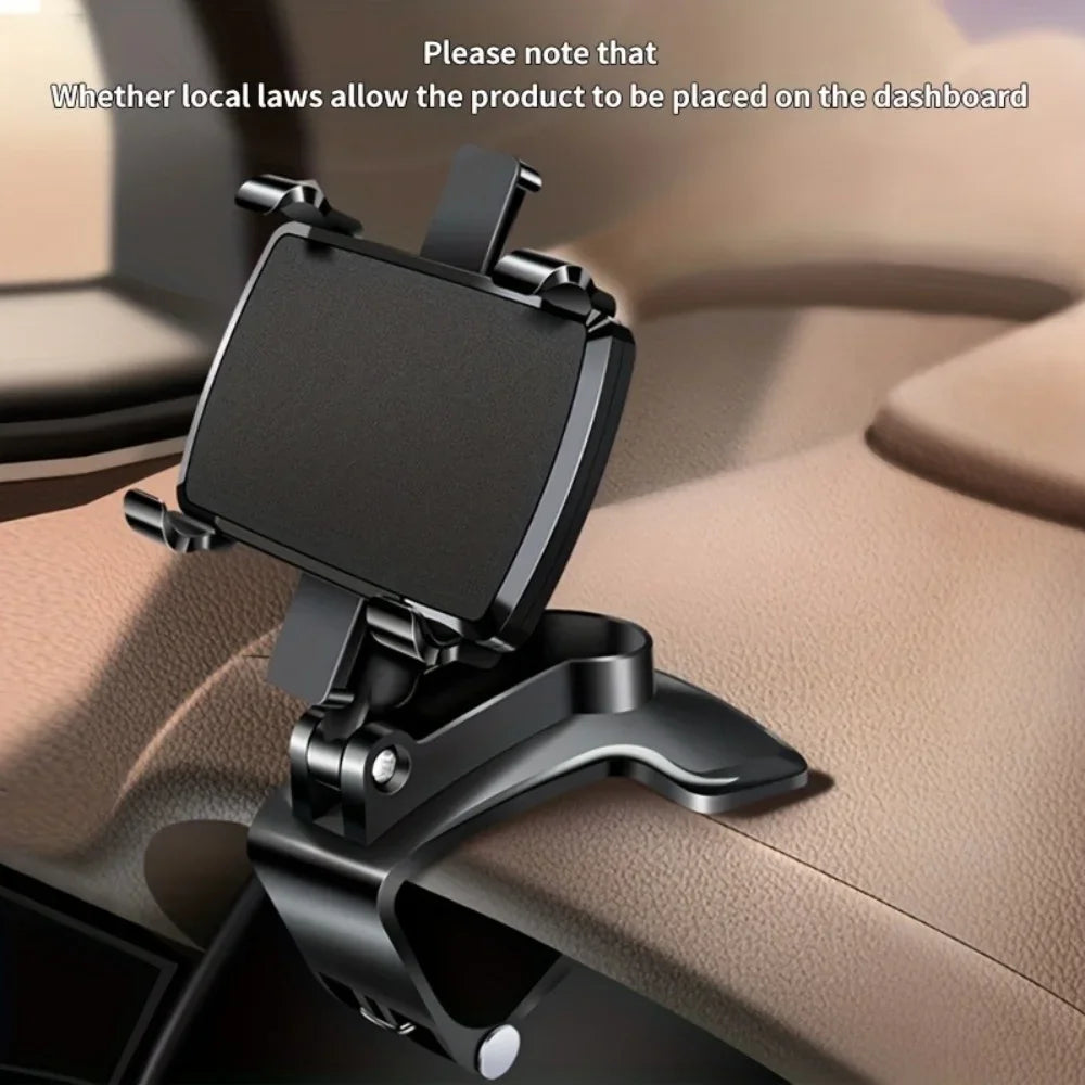 Easy Clip Mount Stand Universal Car Mobile Phone Holder Dashboard Phone Holder Cellphone Stand For GPS Navigation Hanging Holder