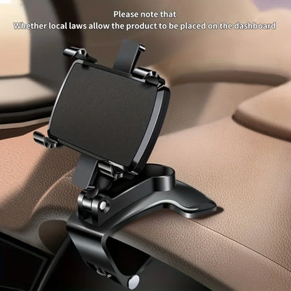 Easy Clip Mount Stand Universal Car Mobile Phone Holder Dashboard Phone Holder Cellphone Stand For GPS Navigation Hanging Holder