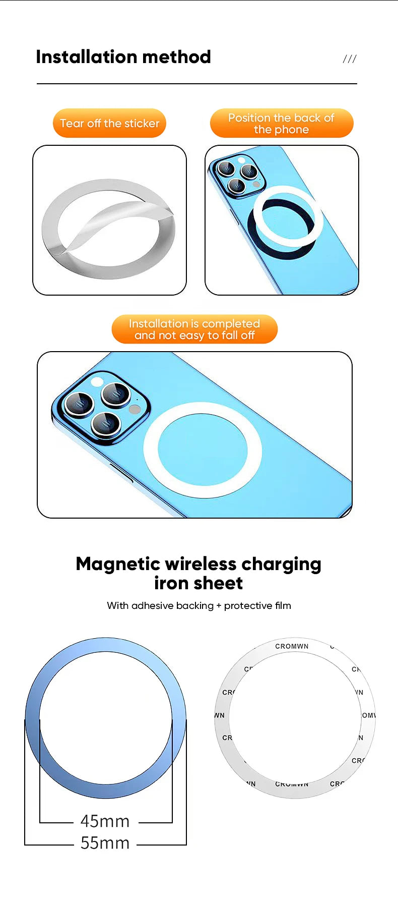 1080 Magsafe Car Phone Holder For Vehicles Mobile Support For The Car Cell Phone Holder in Car For iPhone 17 16 Pro Max Plus