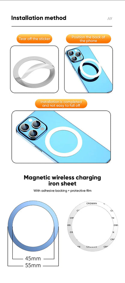 1080 Magsafe Car Phone Holder For Vehicles Mobile Support For The Car Cell Phone Holder in Car For iPhone 17 16 Pro Max Plus