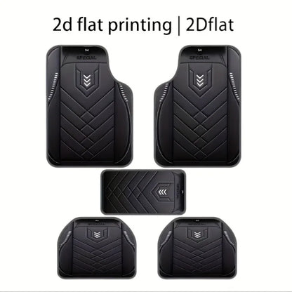 5pcs Car Floor Mats - Anti Dirty and Wear-Resistant Floor Mat, Fit for Most Vehicles, Durable Polyester, Fits for Home & Car Use
