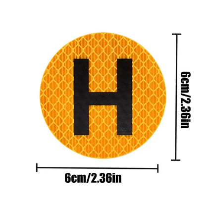 Automotive Emblem Decals Magnetic Car Stickers With H Sign 6cm Vehicle Historical Badge For Windscreen Door Window