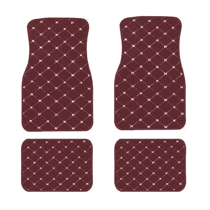 4pcs Car Floor Mats Universal Waterproof  Front Rear Full Set Auto Rugs Leather Car Carpet  Accessories Interior