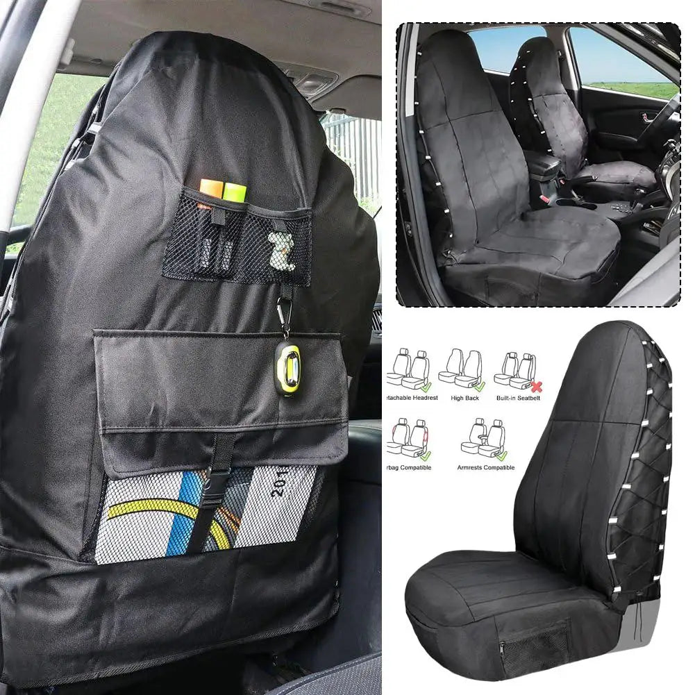 Car Seat Cover Universal Car Seat Storage Cover Oxford Cloth Dustproof Polyester Car Seat Cover Car Storage Seat Cover