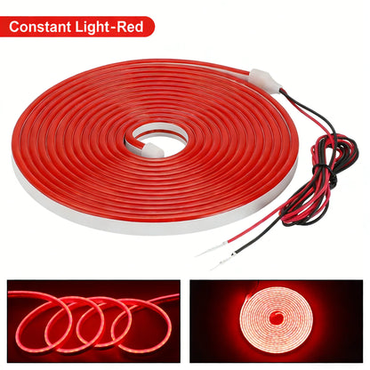 12V Car Trunk LED Strip High-Brightness 2/4M Interior Decoration Wiring Automatic Sensing Tailgate Light Strip Easy Installation